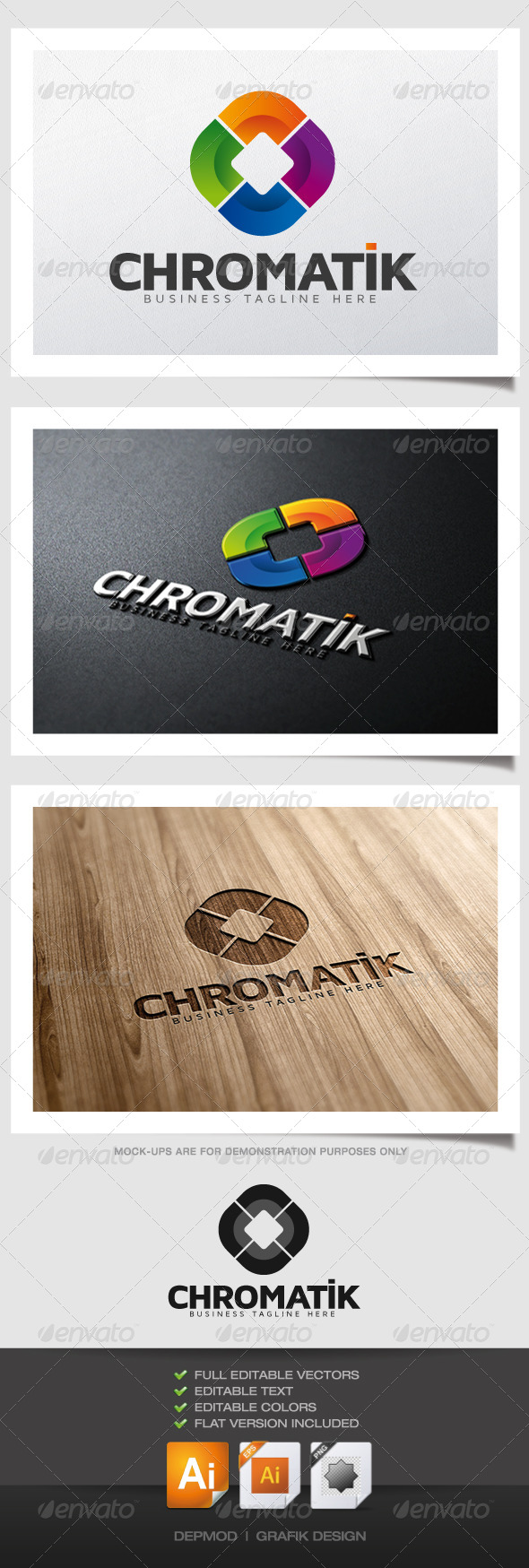 Chromatik Logo - Abstract Logo Templates