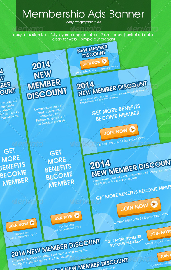 Membership Ads Banner - Banners & Ads Web Elements