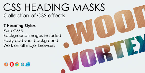 CSS Heading Masks - CodeCanyon 6252791