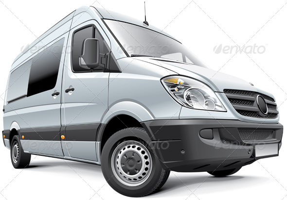 Germany Full-Size Van - Vectors