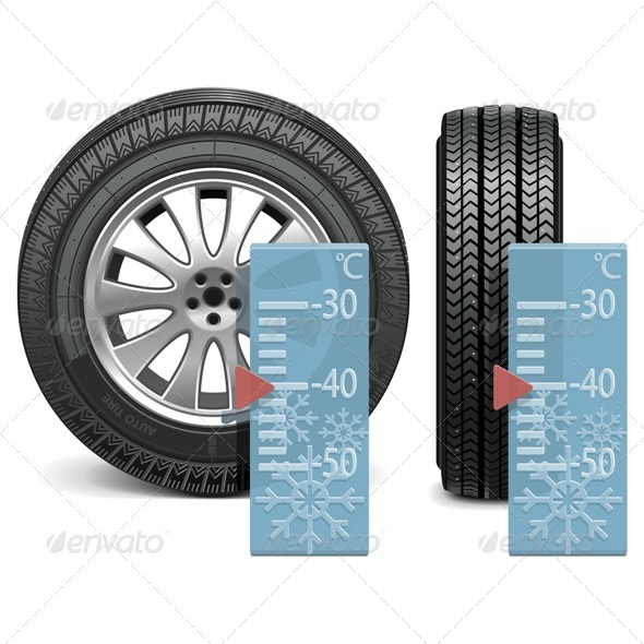 Vector Winter Tire - Commercial / Shopping Conceptual