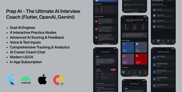 Prep AI - The Ultimate AI Interview Coach (Flutter, OpenAI, Gemini)
