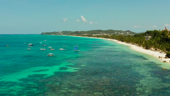 Boracay Island with White Sandy Beach Philippines alt