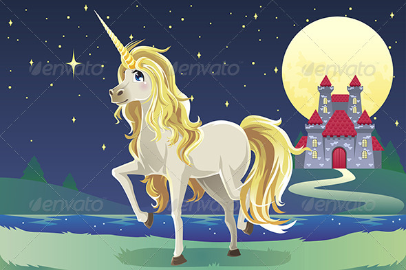 Unicorn in the Castle - Animals Characters