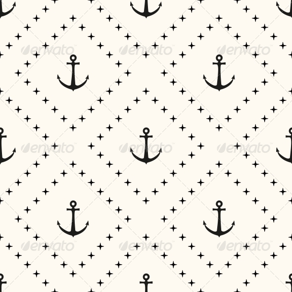 Vector Seamless Retro Pattern - Patterns Decorative