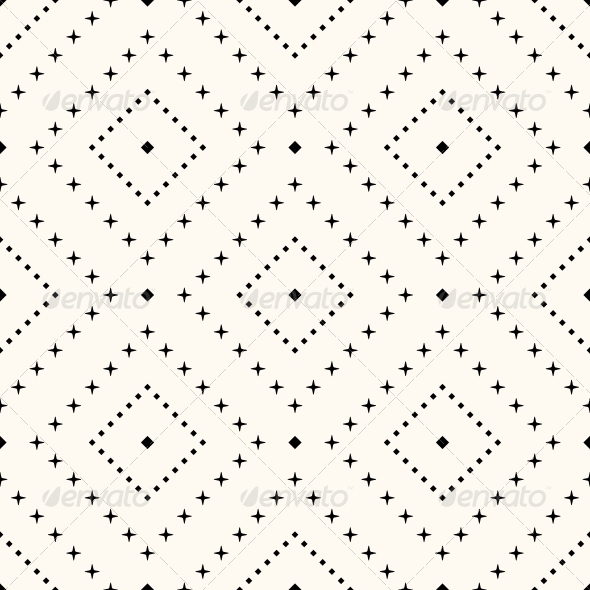 Vector Seamless Retro Pattern - Patterns Decorative