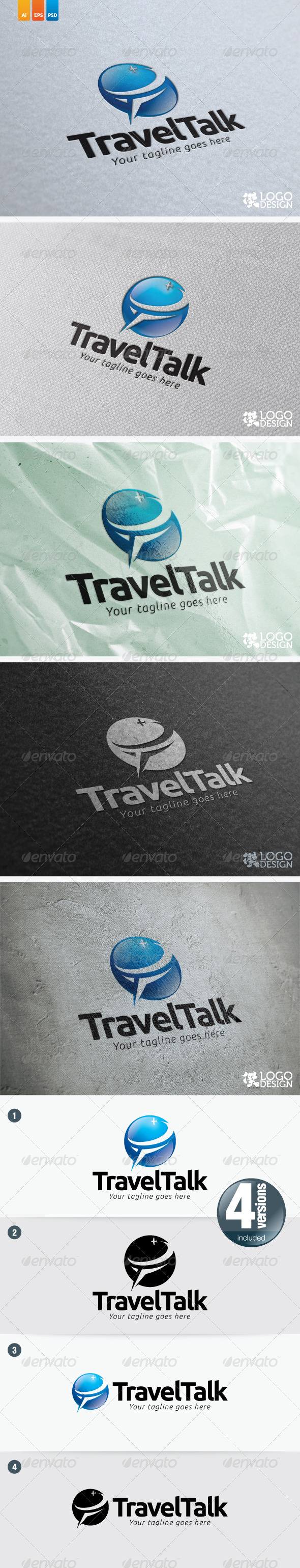 Travel Talk - Objects Logo Templates