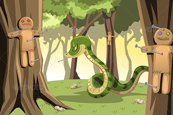 Angry Snake - Conceptual Vectors