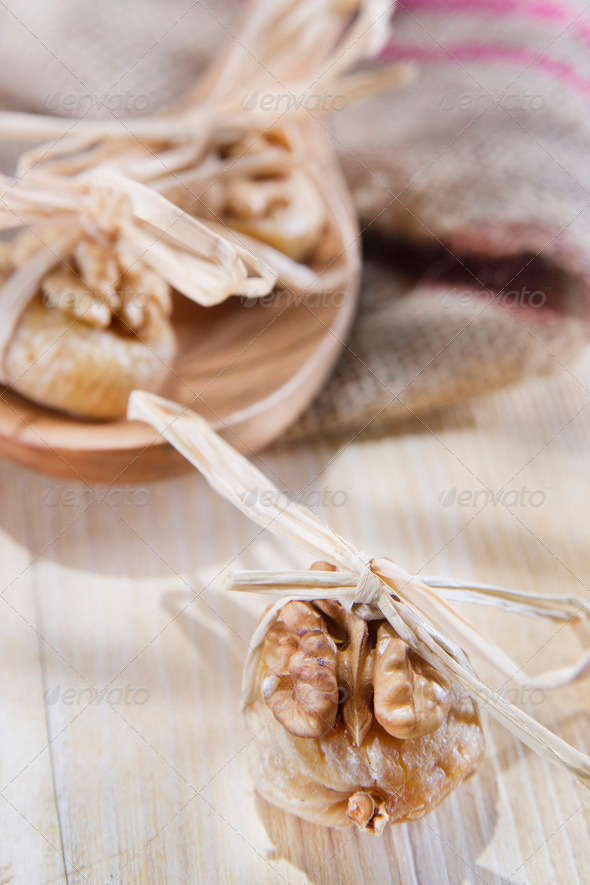 Dried figs and nuts