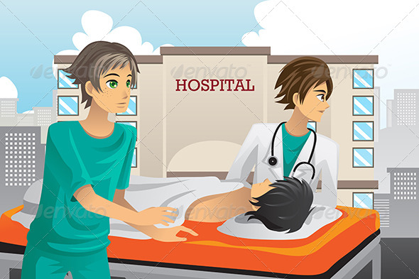 Paramedics at Work - Health/Medicine Conceptual