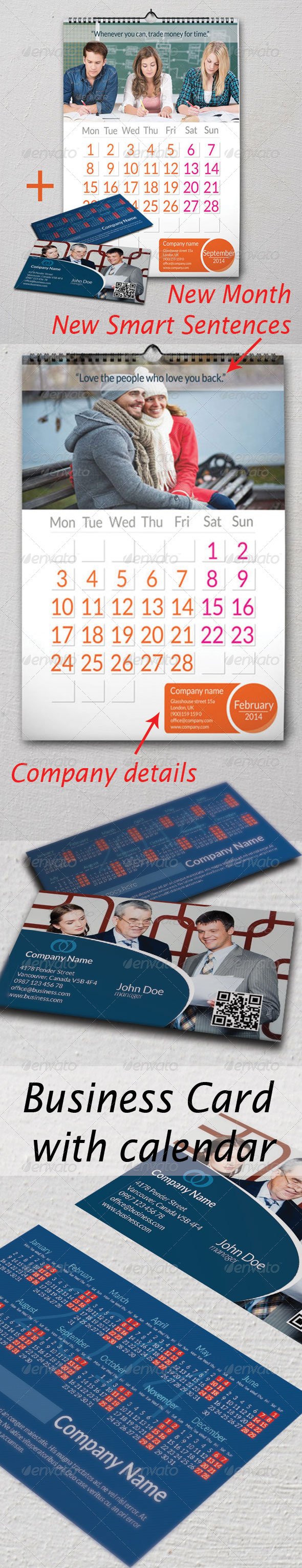 Calendar & Business Card - Calendars Stationery