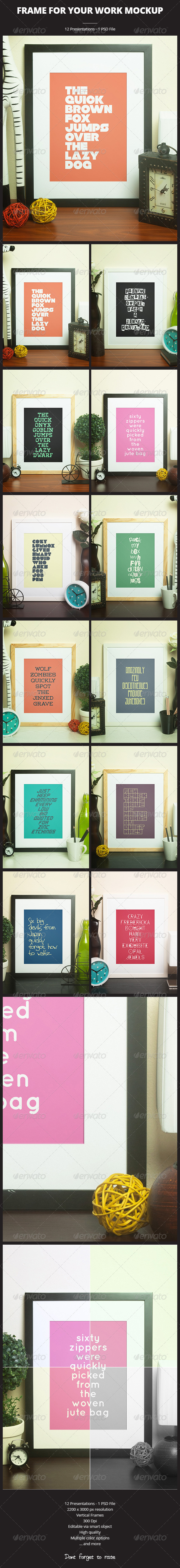 Frame For Your Work - Print Product Mock-Ups