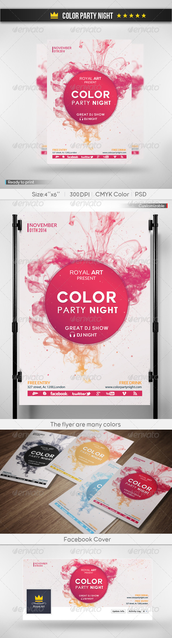 Color Party Night - Clubs & Parties Events