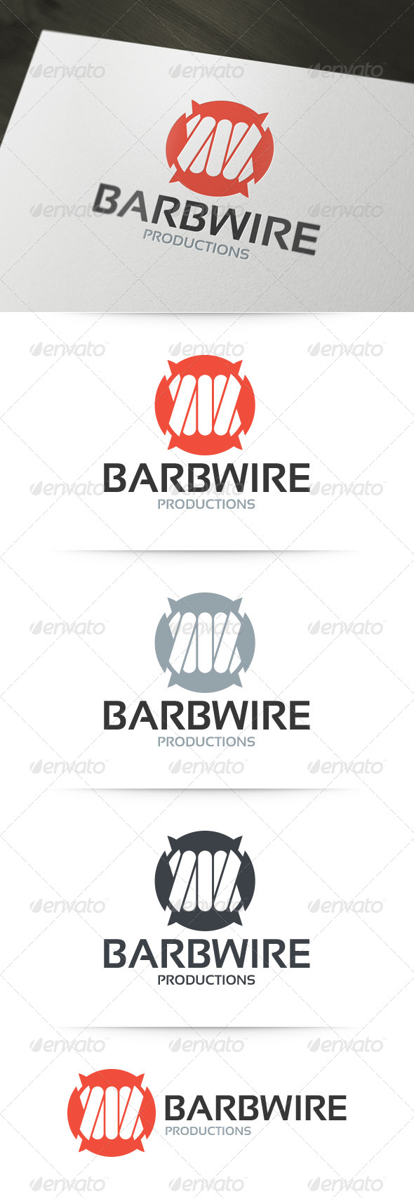 Barbwire Logo Template - Objects Logo Templates