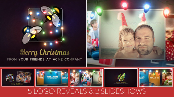 Christmas Lights Logo & Slideshow