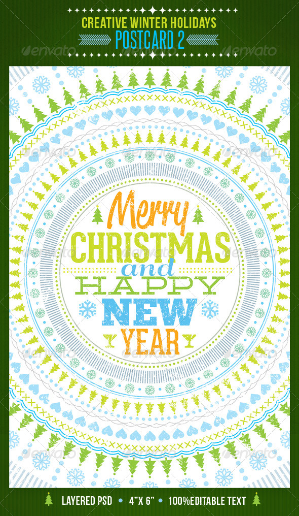 Creative Winter Holidays Postcard 2 - Holidays Events