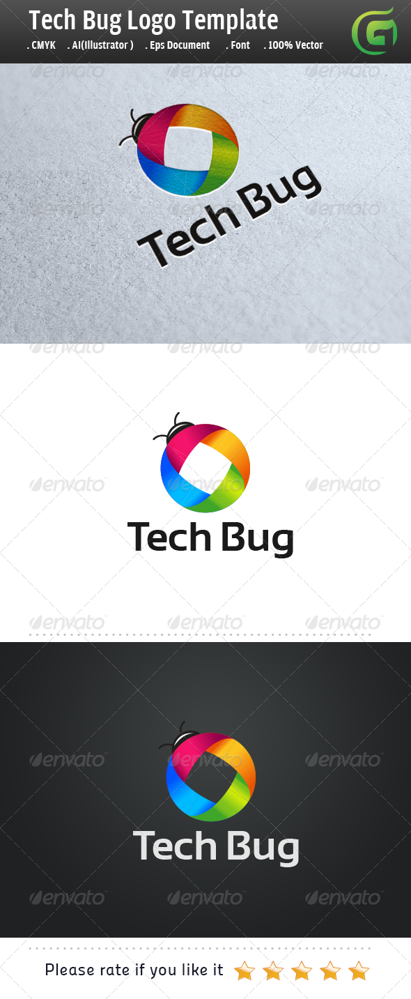 Tech Bug - Symbols Logo Templates