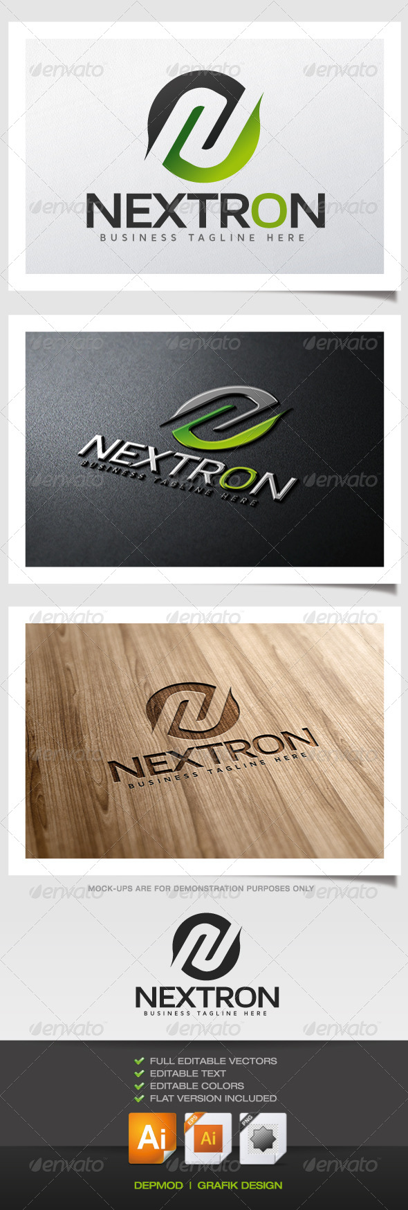Nextron Logo - Abstract Logo Templates