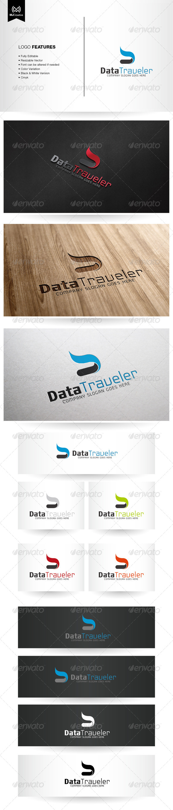 Abstract Letter D Logo - Letters Logo Templates