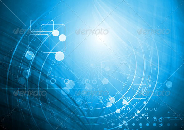 Bright Vector Technology Design - Backgrounds Decorative