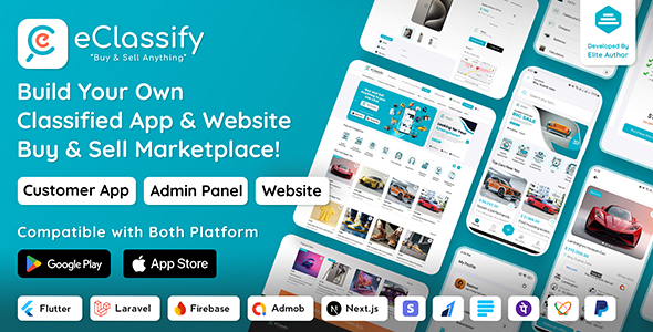 eClassify - Classified ads Buy and Sell Marketplace Flutter App with ...