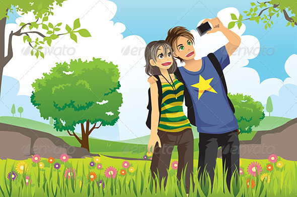 Tourist Couple - Travel Conceptual