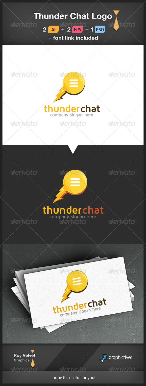 Thunder Chat Logo - Symbols Logo Templates