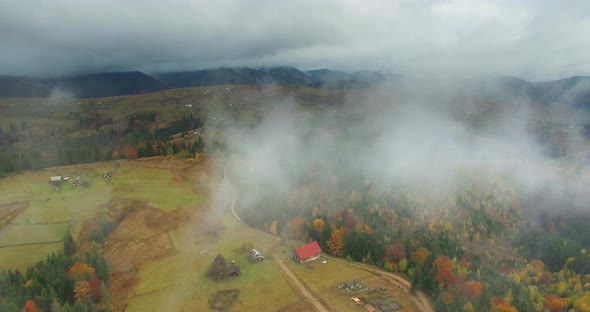 Carpathians mountains autumn