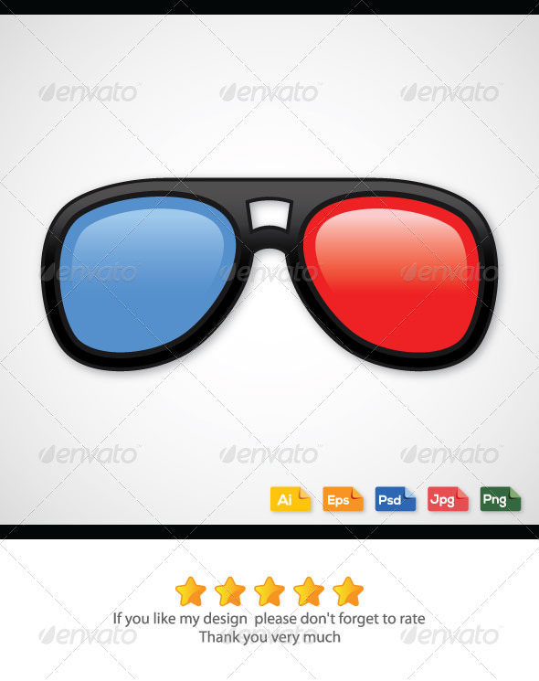 3D Glasses - Technology Conceptual