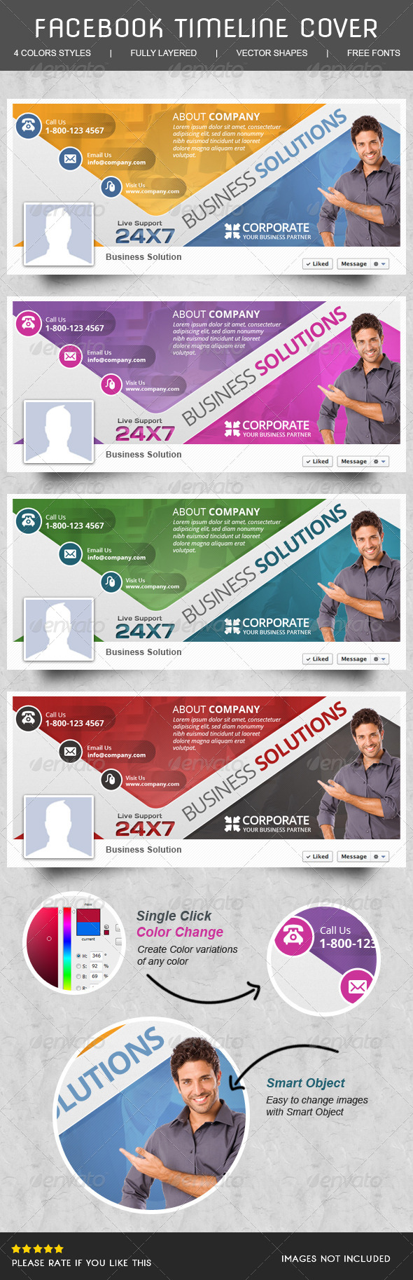 Corporate Facebook Timeline - Facebook Timeline Covers Social Media