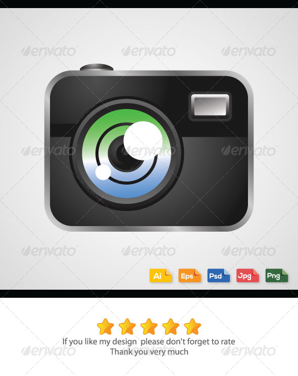 Digital Camera Vector - Media Technology