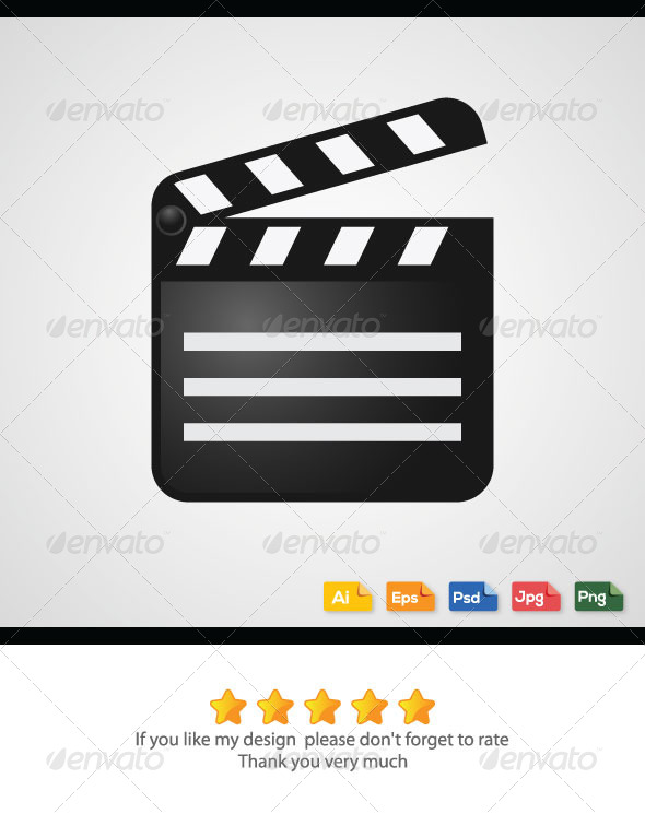 Movie Cut Board Vector - Media Technology