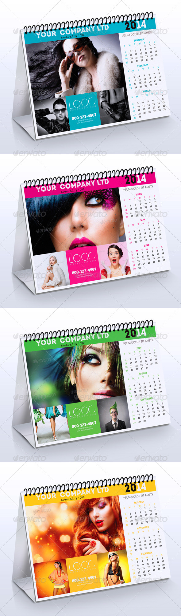 2014 Fashion Desk Calendar - Calendars Stationery