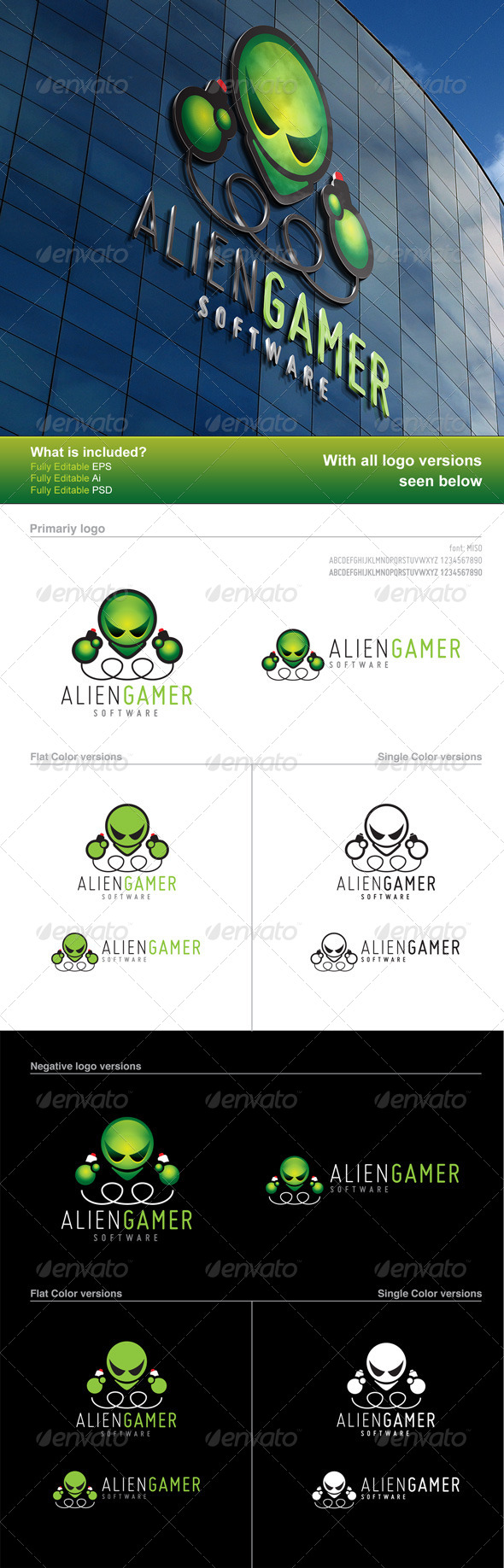 Alien Gamer Logo - Logo Templates