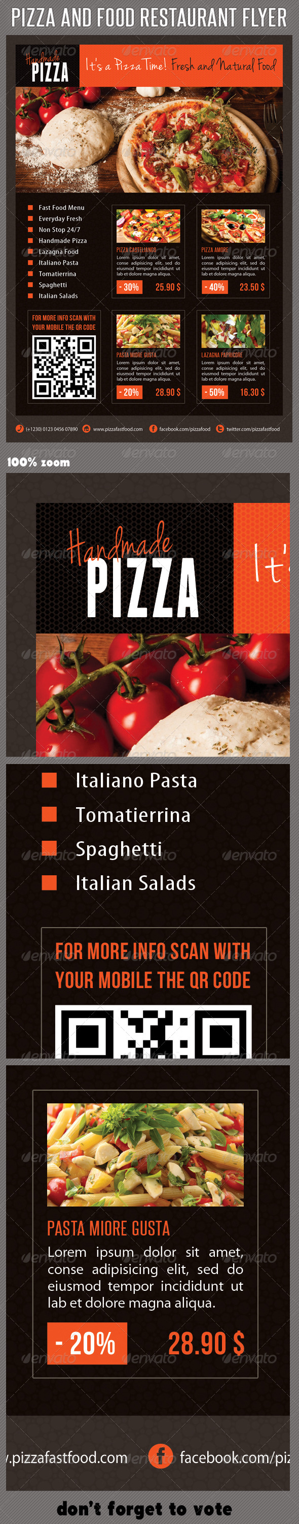 Food And Pizza Menu Flyer 07