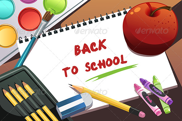 Back to School Background - Decorative Vectors