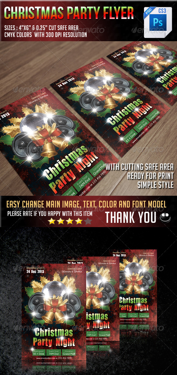 Christmas Flyer - Clubs & Parties Events
