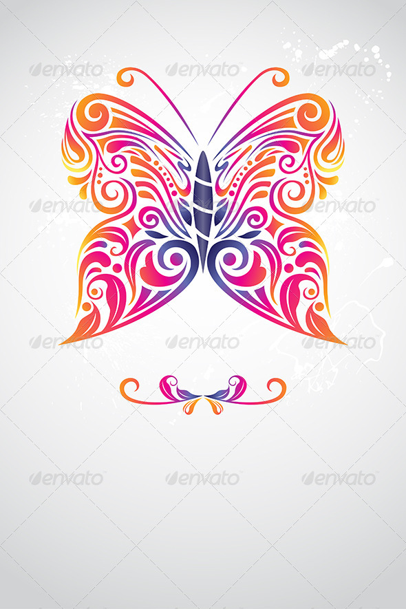 Abstract Butterfly - Decorative Vectors