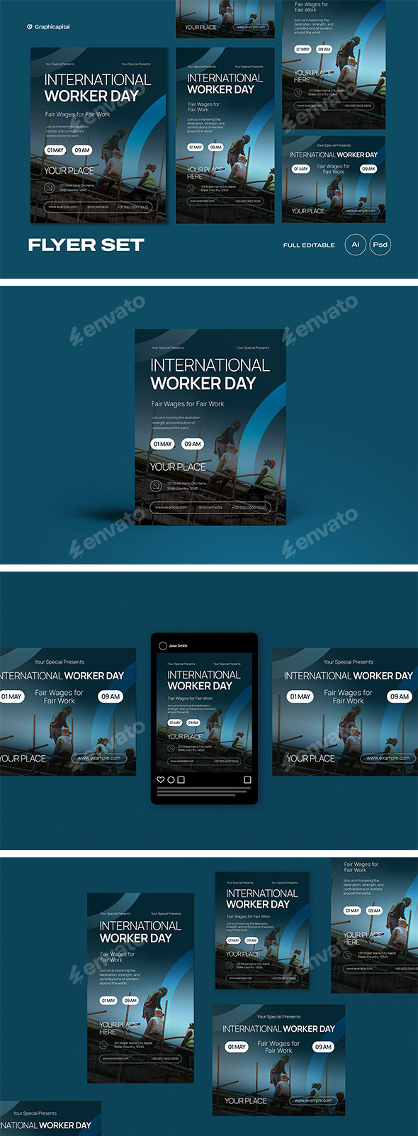 International Worker Day Flyer