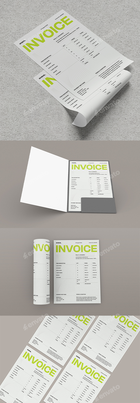 White Minimal Invoice