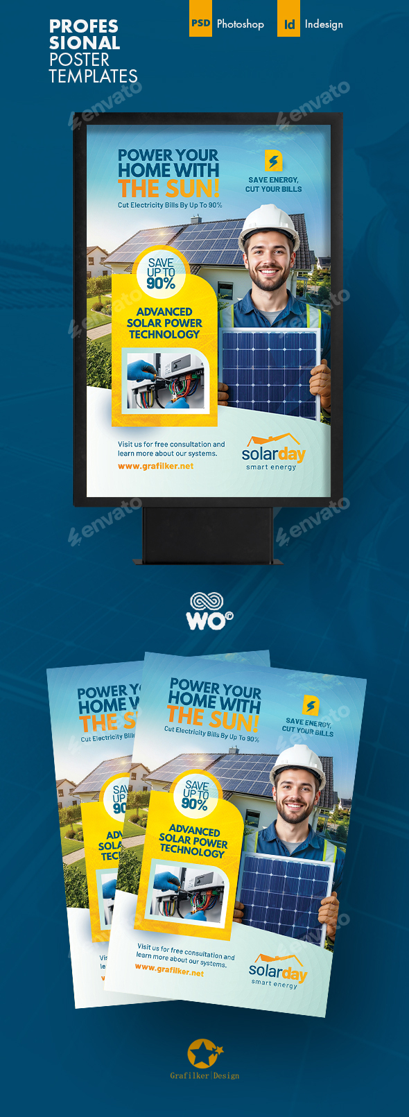 Solar Energy Poster Templates