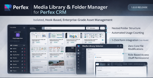 Media Library & File Manager for Perfex CRM