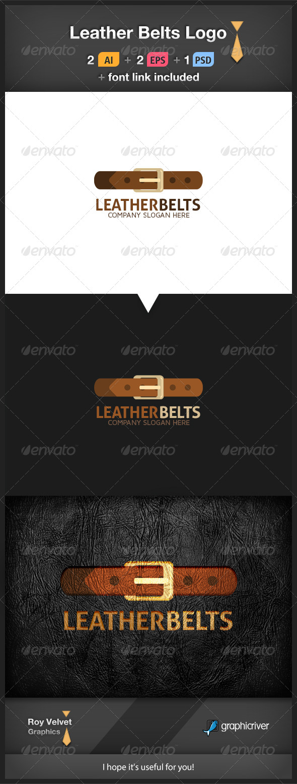Leather Belts Logo - Symbols Logo Templates