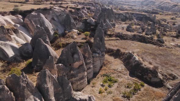 Cappadocia Landscape Aerial View. Turkey. Goreme National Park alt