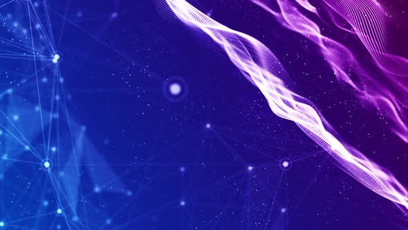 4K Futuristic network and soft background (loopable) alt