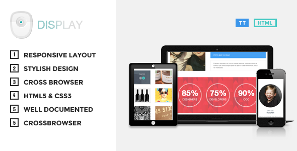 Display - Responsive HTML Theme - Creative Site Templates