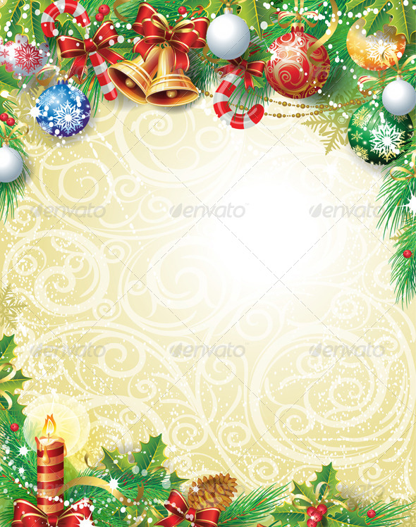 Vintage Christmas Background - Christmas Seasons/Holidays