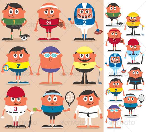 Sports - People Characters