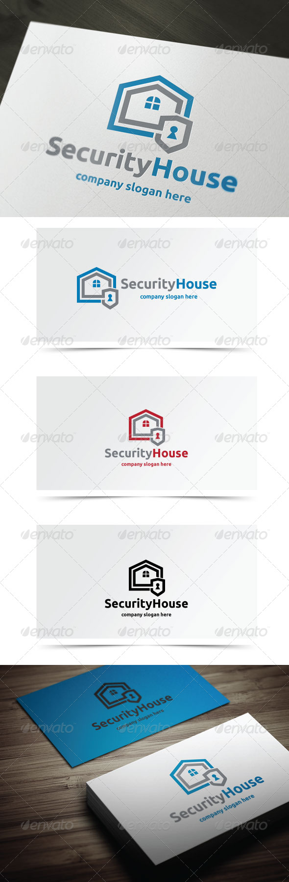 Security House - Buildings Logo Templates