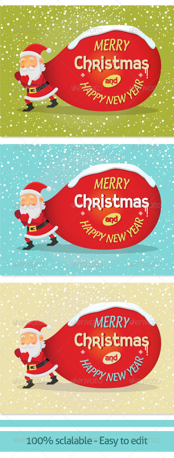 Vector Background for Christmas Card 002 - Christmas Seasons/Holidays